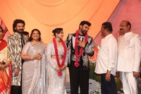 Bellamkonda Sai Sreenivas Kavya Reddy Wedding Reception Photos